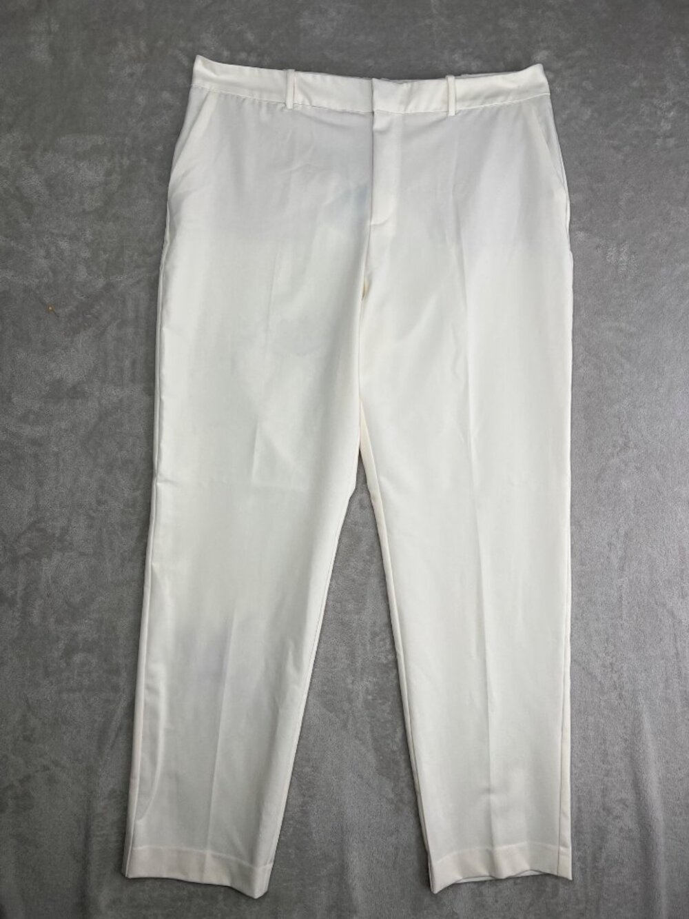 MNG Womens White Tapered Trousers Size 12 - Picture 3 of 16